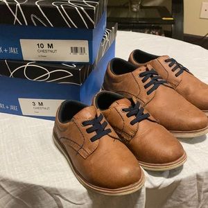 Size 3M and size 10M- Brown and blue Max + Jake dress shoes